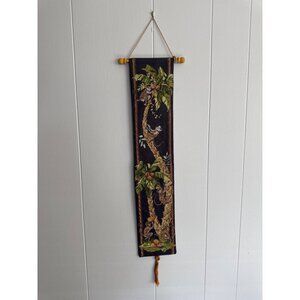 Monkeys with Coconut Tree Small Tapestry Vintage